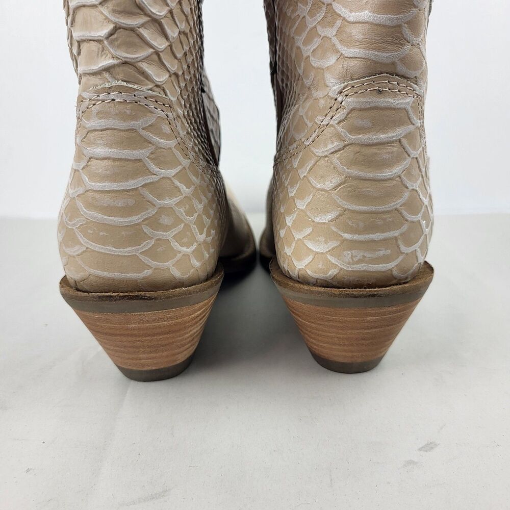 Dingo Sorta Sweet Snake Print Snip Toe Pull On Cowboy Boot 6 M - Picture 9 of 12